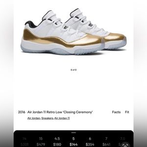 2016 Air Jordan 11 Retro Low “Closing Ceremony”